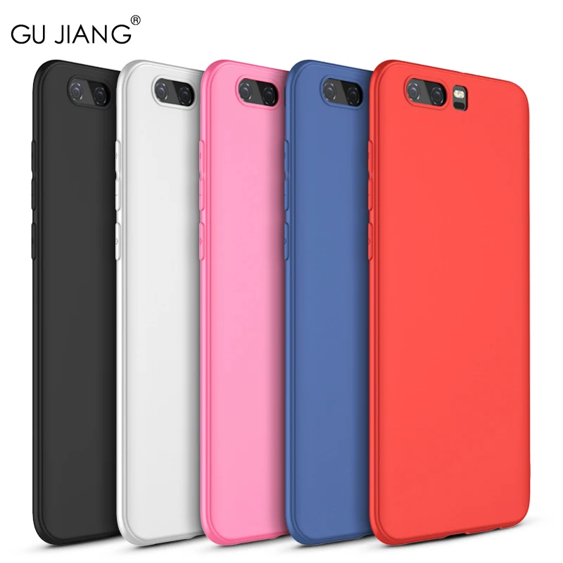 GU JIANG Luxury Soft Silicone Phone Bag for Huawei Honor 9 Full Cover Anti-fingerprint Thin Protector Case Shield Honor9 |