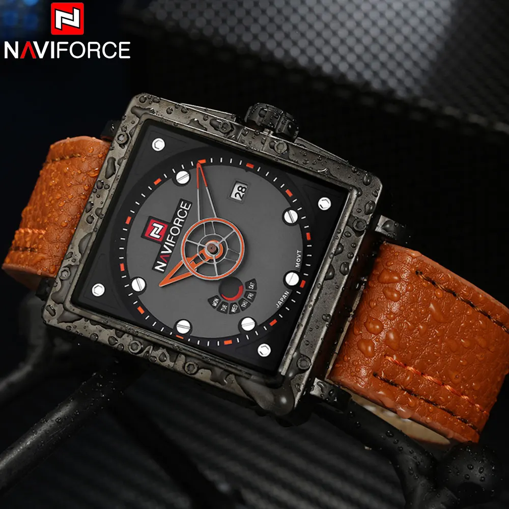 NAVIFORCE 2018 Новые популярные Брендовые мужские часы модные спортивные кварцевые