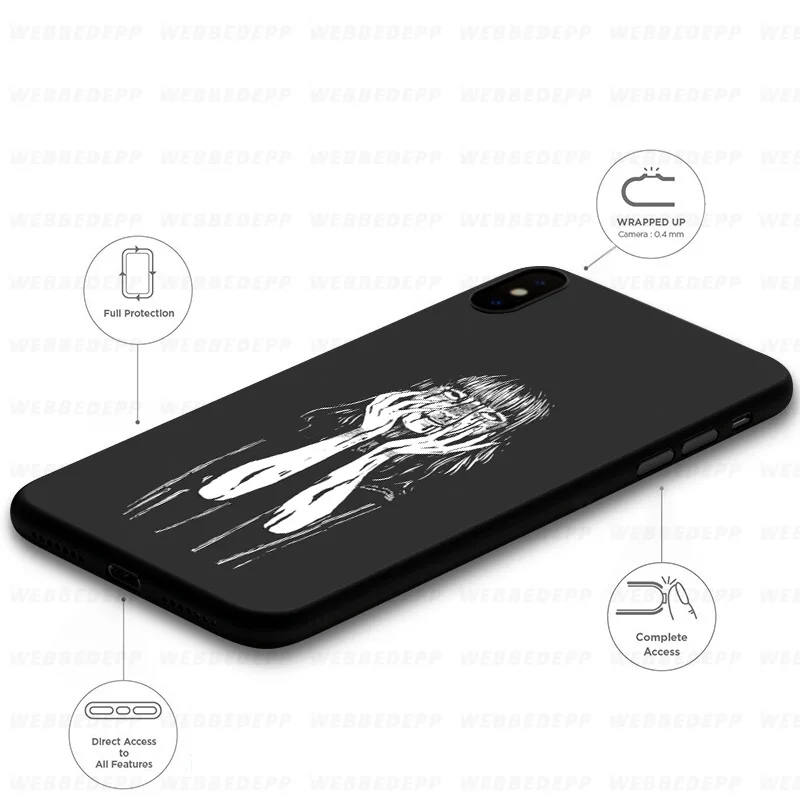 WEBBEDEPP японский комический мягкий чехол ужасов для Huawei Mate Honor 20 6A 7A 7C 7X 8 9 9X 10 View Lite Pro