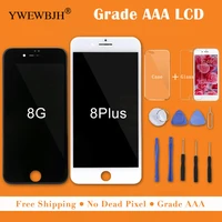 ywewbjh 5pcs grade aaa lcd for iphone 8 lcd display touch screen digitizer assembly replacement good 3d for iphone 8plus screen
