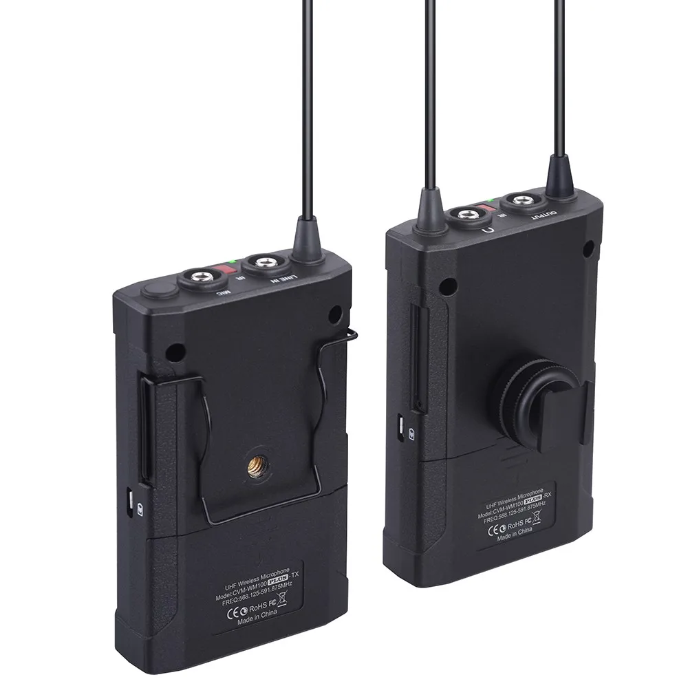COMICA CVM WM100 PLUS UHF 48 канальный моно/стерео Беспроводная камера регистратор с