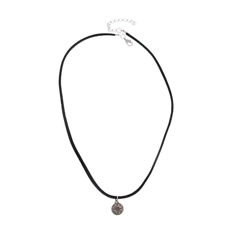 Модное черное бархатное ожерелье-чокер 3 шт./компл. ожерелье в стиле панк с