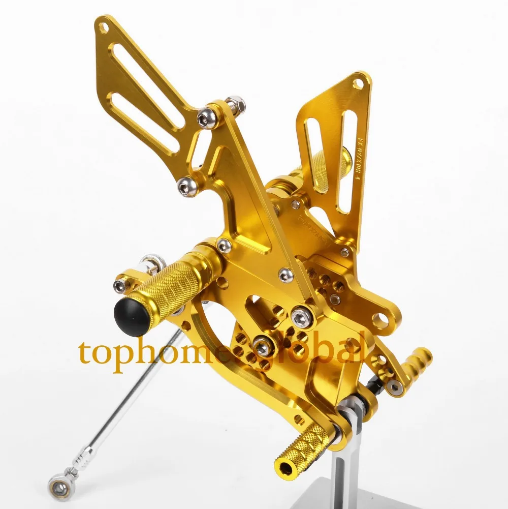 

For KAWASAKI ZX10R 2008 2009 2010 CNC Motorcycle Parts Rearsets Foot Pegs Rear Set Gold