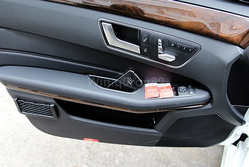 Аксессуары для Mercedes Benz E Class W212 2009 2015 подлокотник внутренней двери карман хранения