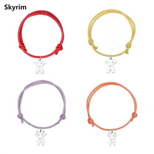 Браслеты Skyrim для любителей воскового шнура гимнастики девочек/мальчиков