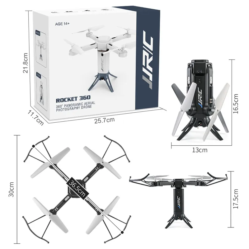 JJRC H51 RC вертолет селфи Дрон Квадрокоптер ракета как 360 Вращающийся wifi FPV с 720P HD
