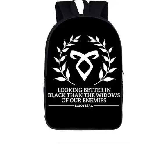 Школьный рюкзак Shadowhunters для мальчиков и девочек подростков популярный детский
