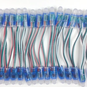 DC5V WS2811 IC светодиодные модули струсветильник 12 мм полноцветный IP68 открытый водонепроницаемый рекламный светодиодный пиксесветильник s