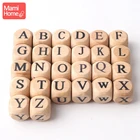 Mamihome 10 шт. деревянные английские буквы бисер ребенок прорезывание зубов жевать игрушка 