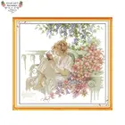 Joy Sunday красивый домашний декор R445 14CT 11CT подсчитанная и отпечатанная женщина читает книги вышивка DIY наборы для вышивки крестиком