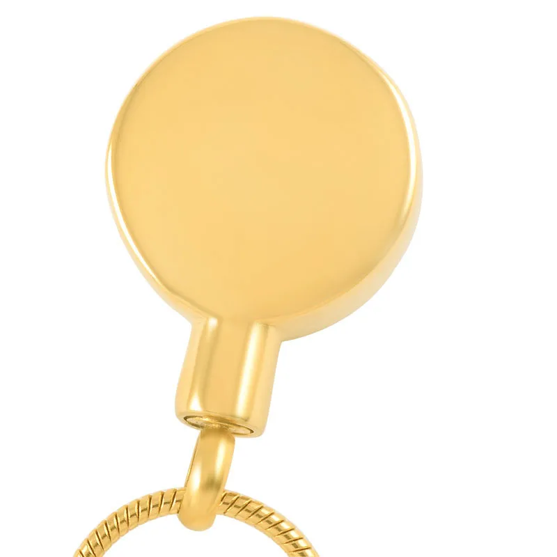 Silver gold and rose tone round memorial cremation urn funeral pendants with cross logo inlay ashes holder keepsake |