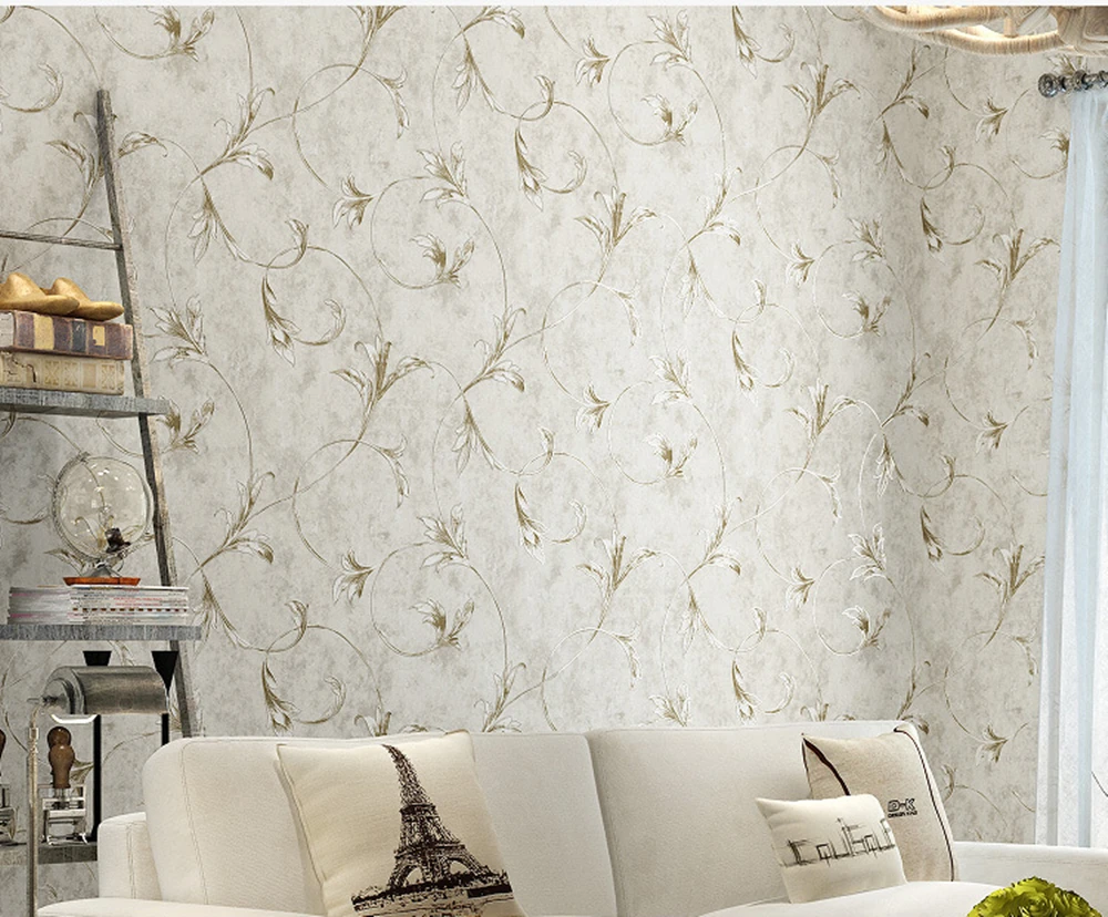 American rustic vine flower pattern non-woven wallpaper | Обустройство дома