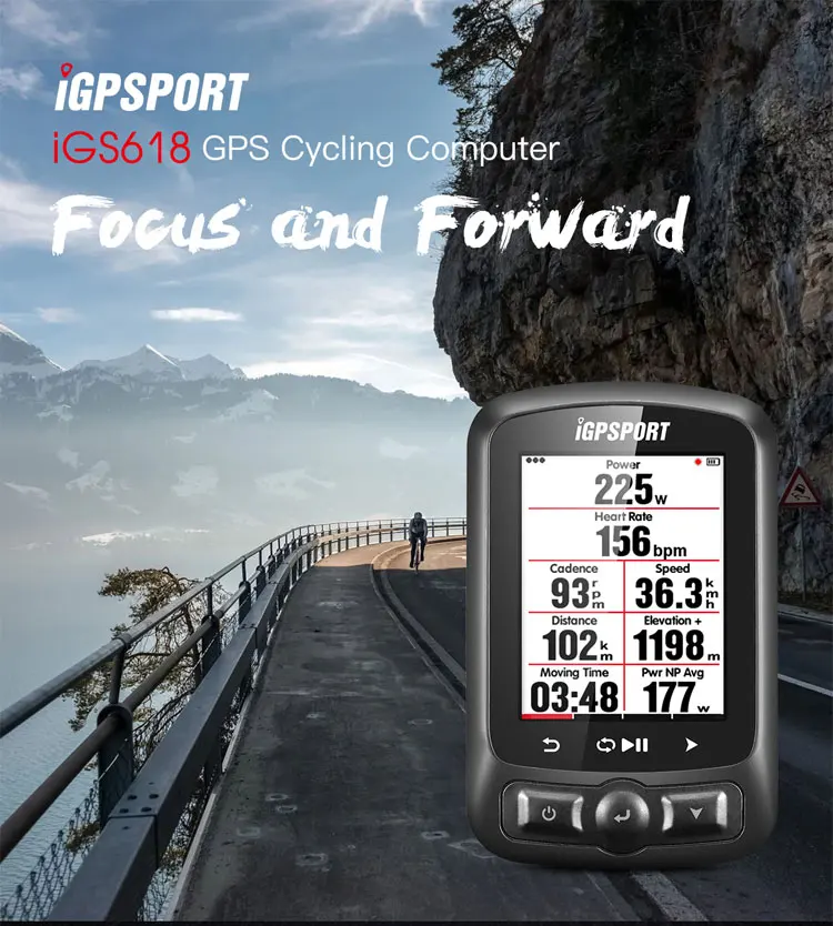 Waypoint навигация цветной экран I GPS порт IGS618 велосипедный компьютер цифровой
