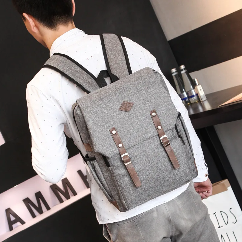Тканевый рюкзак для мужчин и мальчиков в стиле ретро|backpack school bag|school bags for teenagersbags