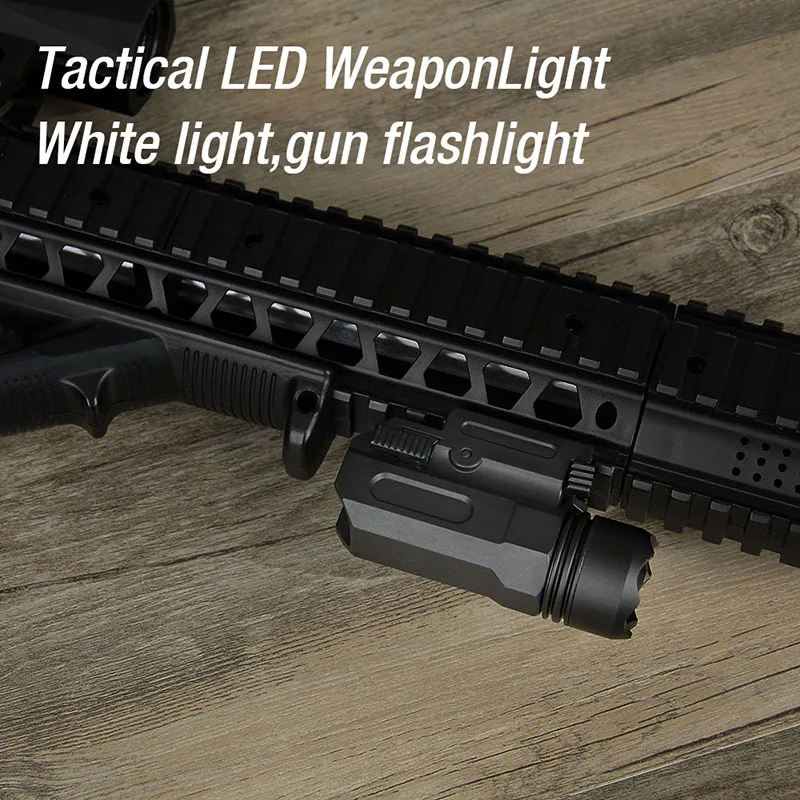 

WIPSON LED Shotgun Rifle Glock Gun Flash Light Tactical Torch Flashlight with Release 20mm Mount for Pistol Airsoft
