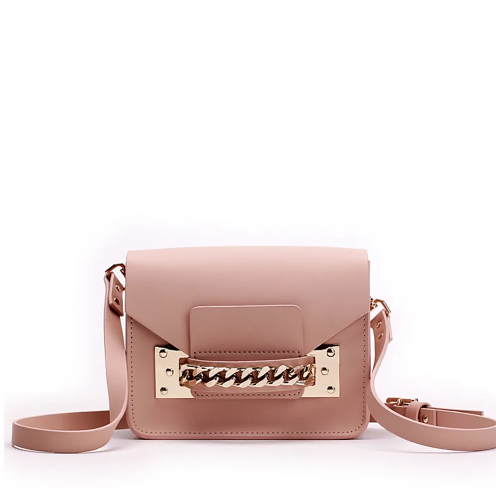 Женская мини-сумка-конверт из натуральной кожи с цепочкой новый бренд Модный