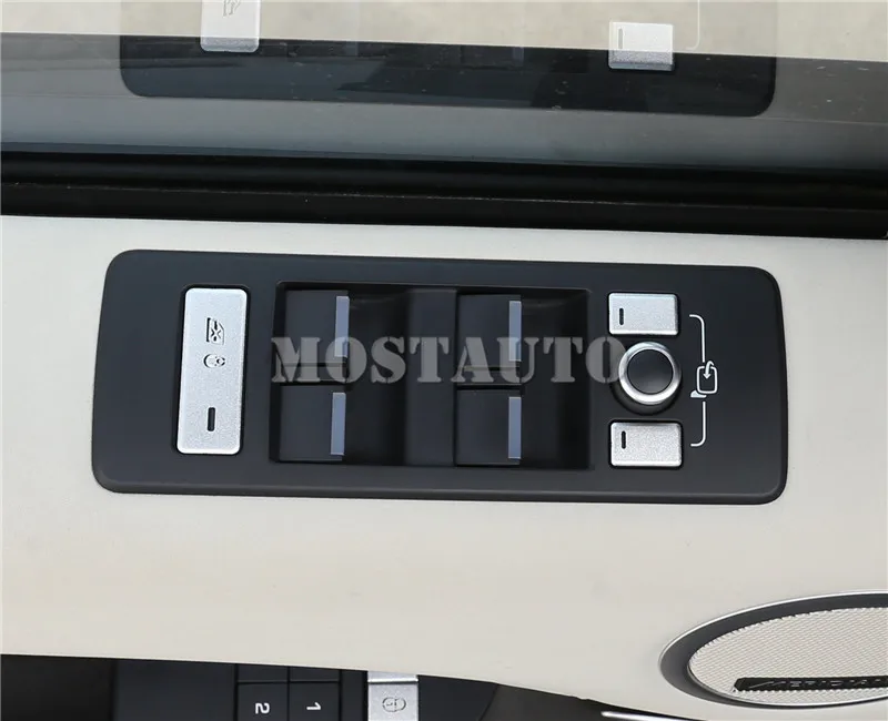 Для Land Rover Range Rover L405 внутренний Автомобильный Дверной замок и разблокировка отделочное покрытие кнопки 2013- 11 шт