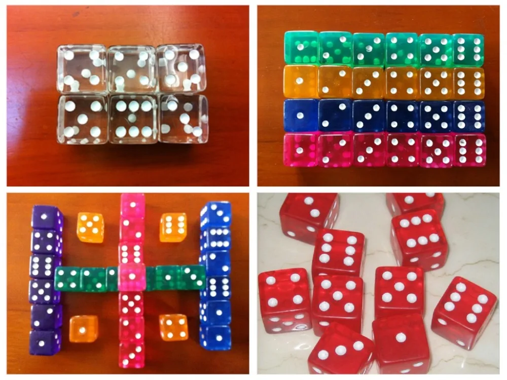 19 мм прозрачные многоцветные корсажные кости подарочные кубики для детей