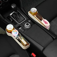 2pcsset auto seat crevice storage box phone drink key wallet stowing tidying case organizer container interior accessories