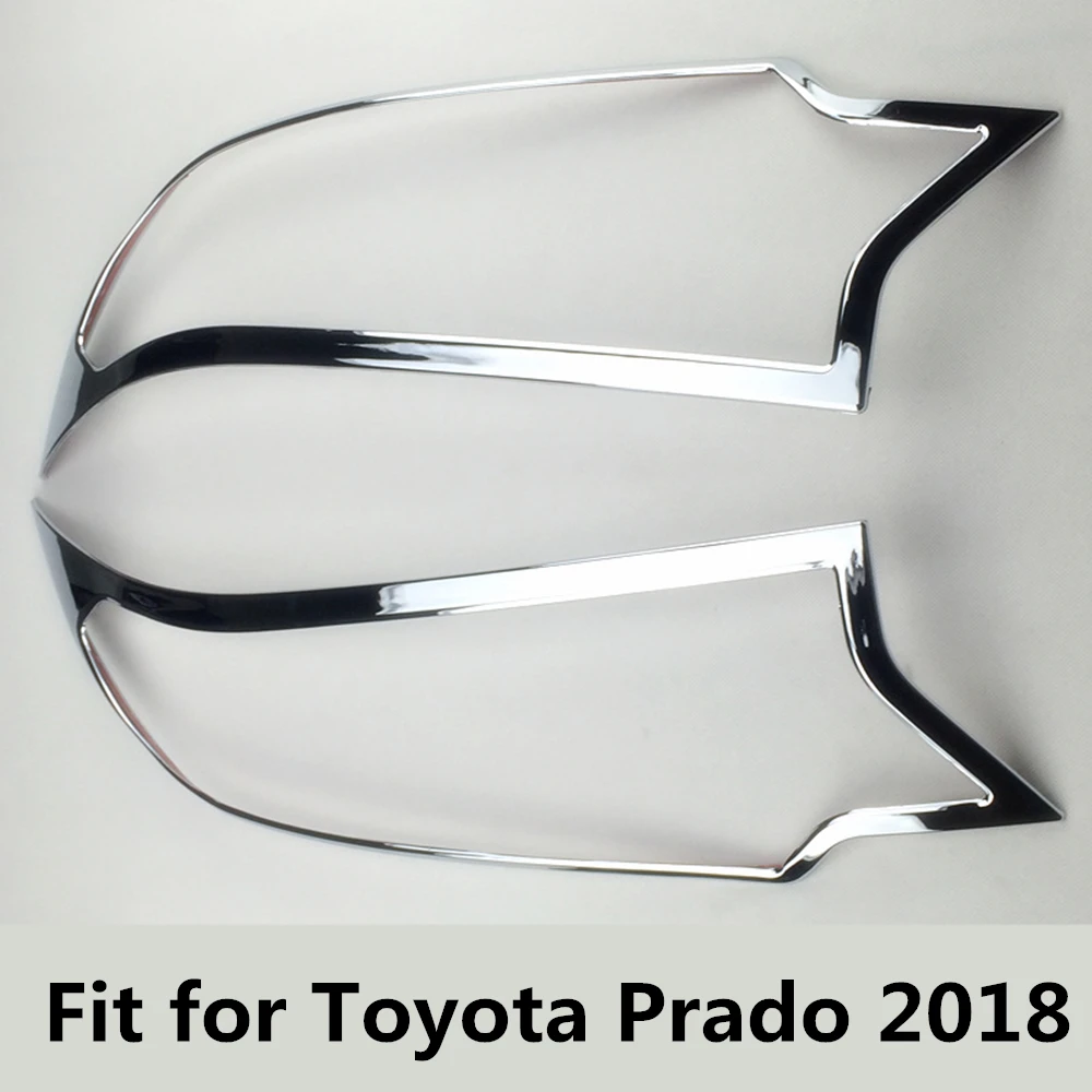 Хромированная крышка передсветильник для Toyota Prado 2018 ABS декоративная рамка