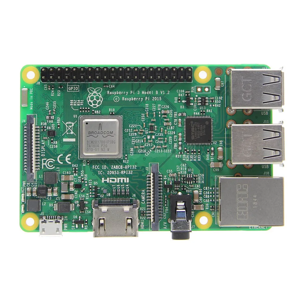 Оригинальный Raspberry Pi 3 Model B 1 ГБ BCM2837 64 разрядный четырехъядерный процессор 2 ГГц с
