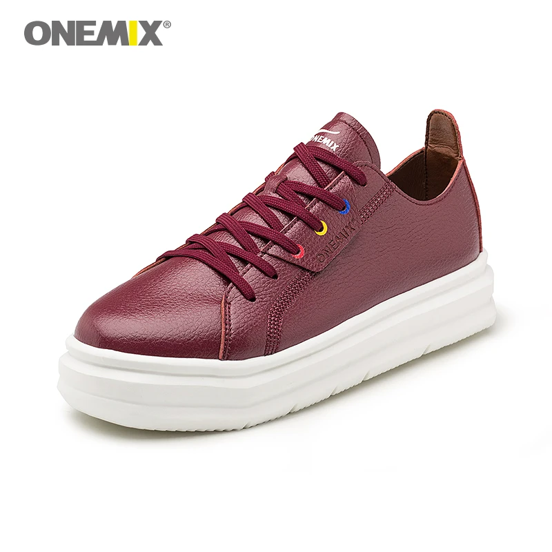 

Onemix New Women Shoes Height Increasing Pink Female Walking Shoes Platform Increased Soes Couple Outdoor Jogging Sneakers