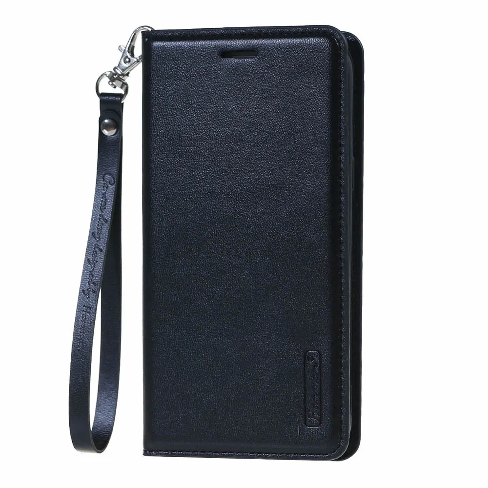 Black Hanman Роскошный кожаный бумажник флип чехол для xiaomi 5x6 max 2 coque funda xiaomi Redmi Note 4 4X5 pro plus pro 5a чехол - Цвет: Black