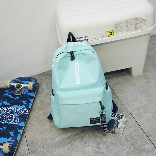 green 3 Рюкзак женский модный водонепроницаемый ткань Mochila путешествия рюкзак школьный студенческий мешок ноутбук Книга сумка для хранения - Цвет: green 3