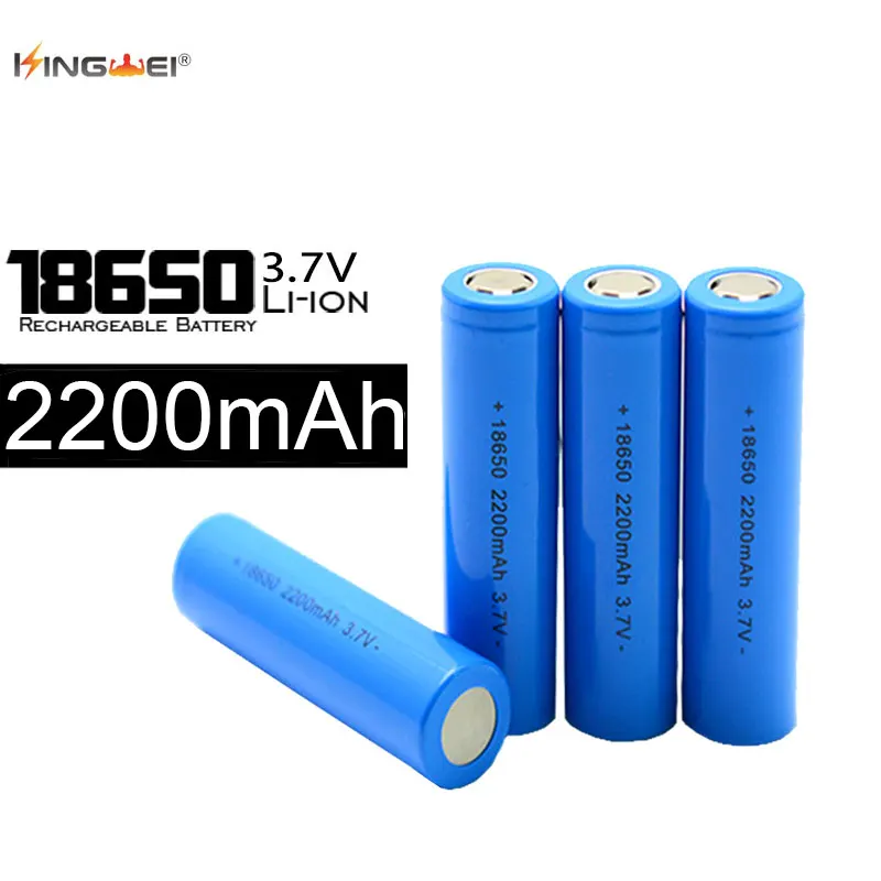 

kingwei 4PCS ICR 18650 3.7V 2200mAh Li-ion Rechargeable Battery for fan