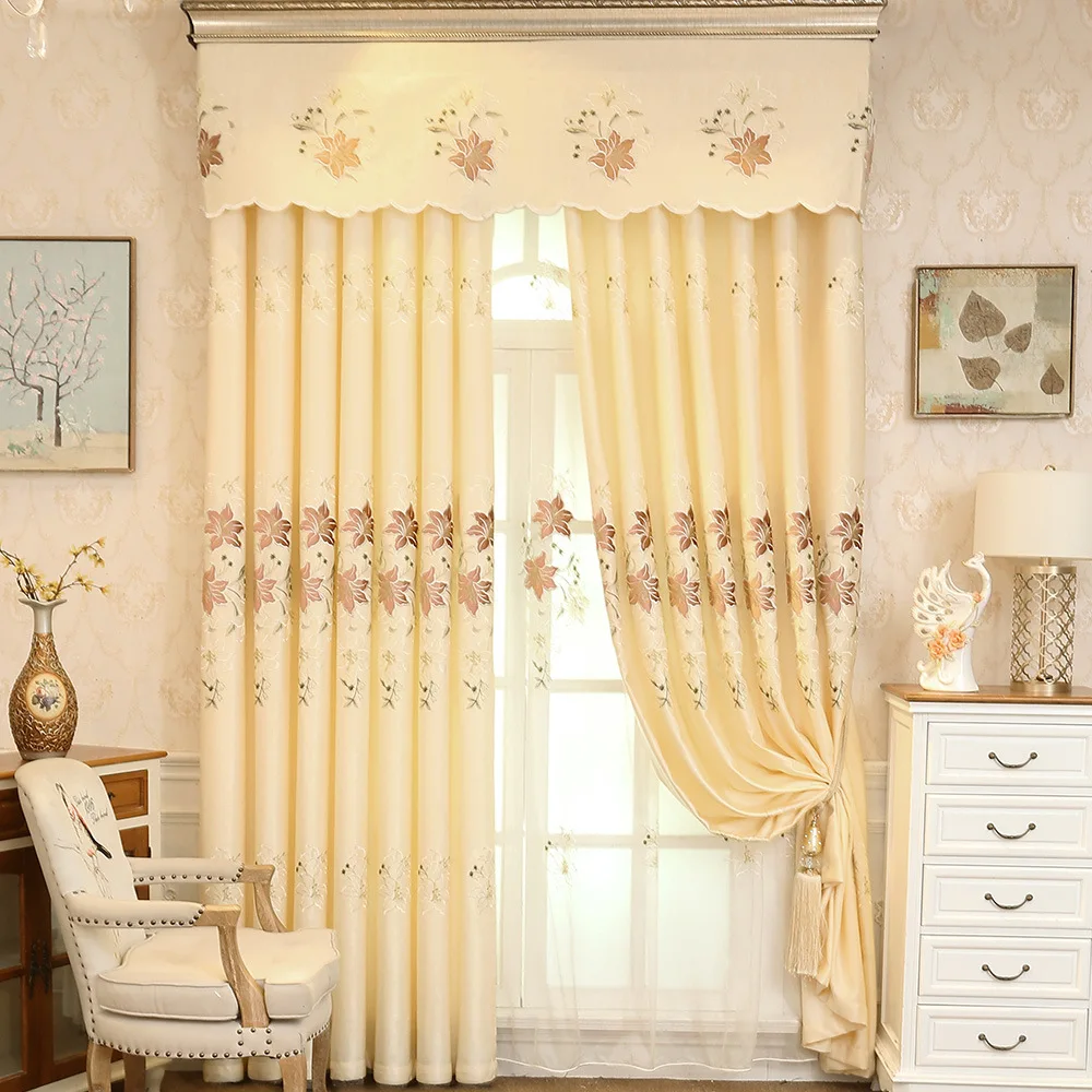 Европейская затеняющая занавеска s для гостиной столовой спальни свежий бриз