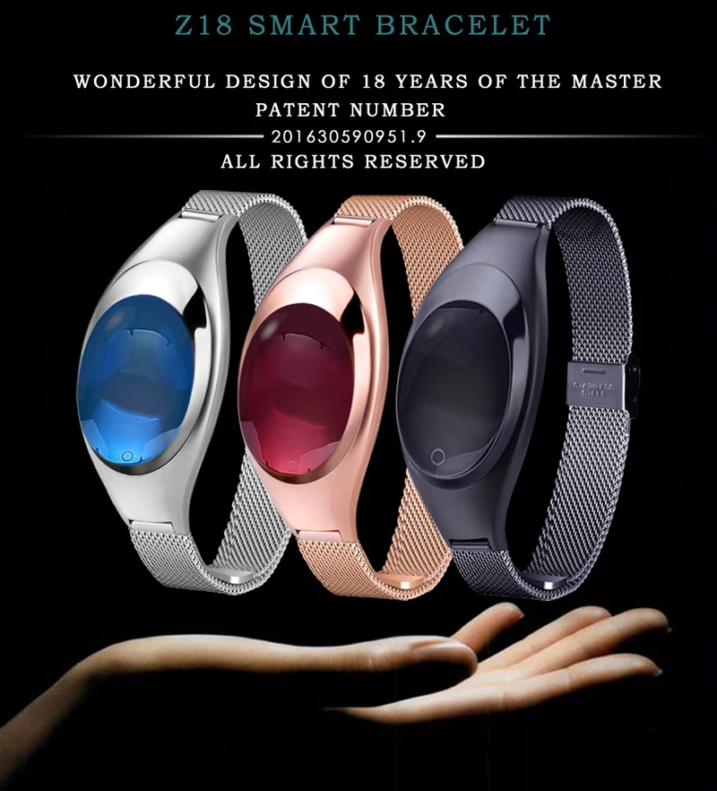 BOUNABAY touch screen bluetooth Bracelet watch for women original ladies waterproof ios Android phone clock watches clocks | Наручные