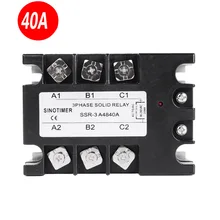 Высокое качество 40A AC A4840A 3 фазы твердотельные реле SSR модуль SINOTIMER