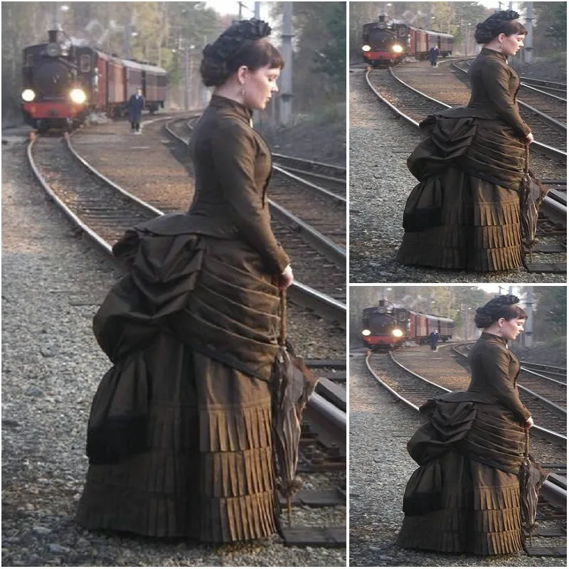 Sc-1145 Викторианский готический/Civil War Southern Belle свободное бальное платье на Хэллоуин винтажные платья на заказ