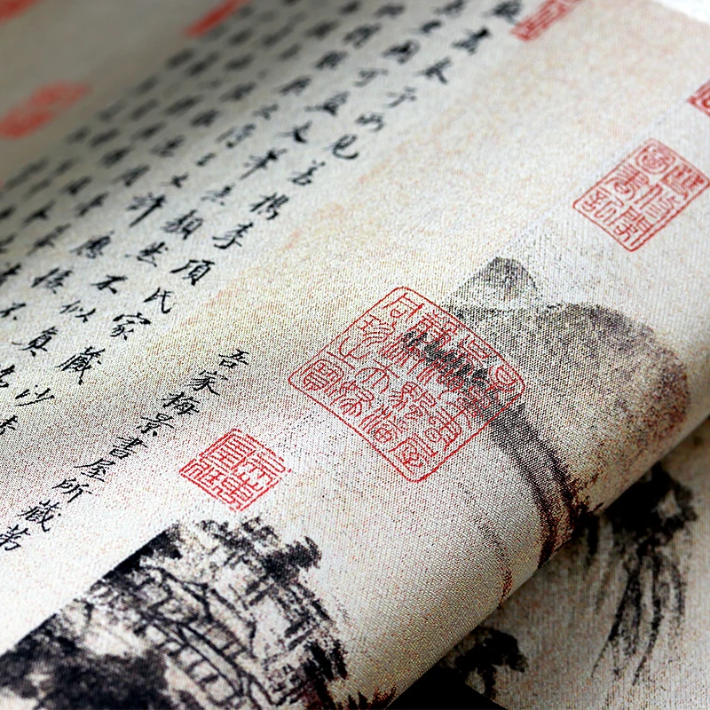 Tangfoo настенный китайский арт шелковая картина свиток знаменитый пейзаж живопись