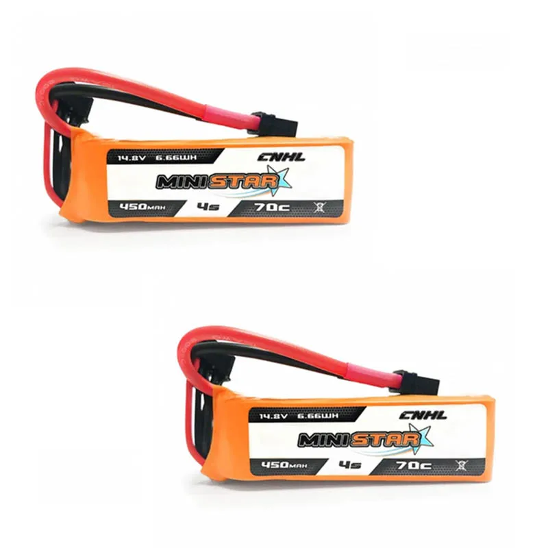 Аккумулятор CNHL MiniStar 450 мАч 1/2/3 шт. 14 8 в 4S 70C Lipo разъем XT30U для радиоуправляемого