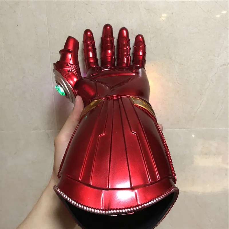 1:1 перчатки Таноса войны Gauntlet светодиодный светильник фигурки косплей реквизит Хэллоуин Детский подарок