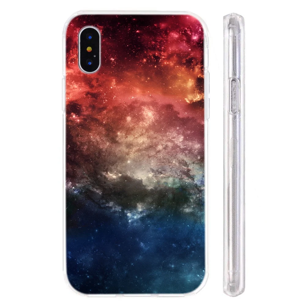 MLCRIYG Soft Phone Case For iPhone 6 6S Plus 7 7Plus 8 8Plus X TPU Colorful Women Scenery Painted Design Fundas C002 |