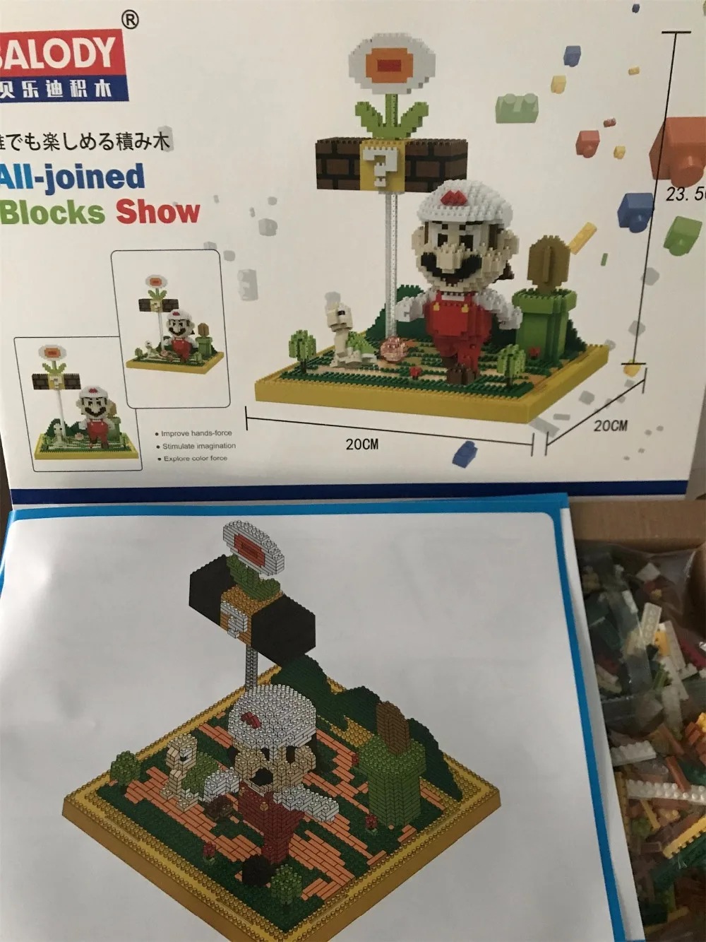 Блоки Balody милые фигурки Mario модель brinquedo Luigi Строительные кирпичи детские игрушки