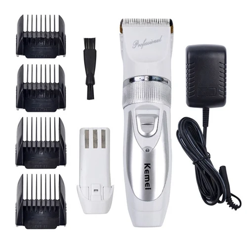 KM-6688 hair clipper 220V + Extra Battery professional electric shaving machine barber trimmer cutting beard | Бытовая техника