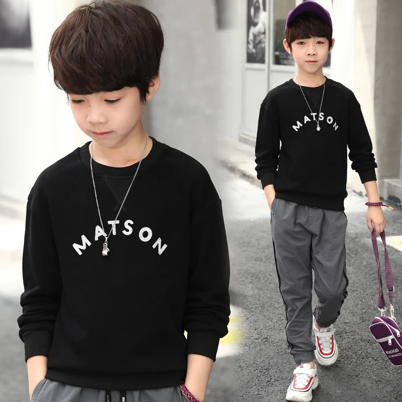 2019 г. Футболка детские футболки для мальчиков подростков весенний Топ свитер с