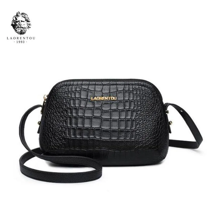 

LANRENTOU 2020 New women leather bag fashion luxury Crocodile pattern women leather shoulder bag Handbags & Crossbody bags