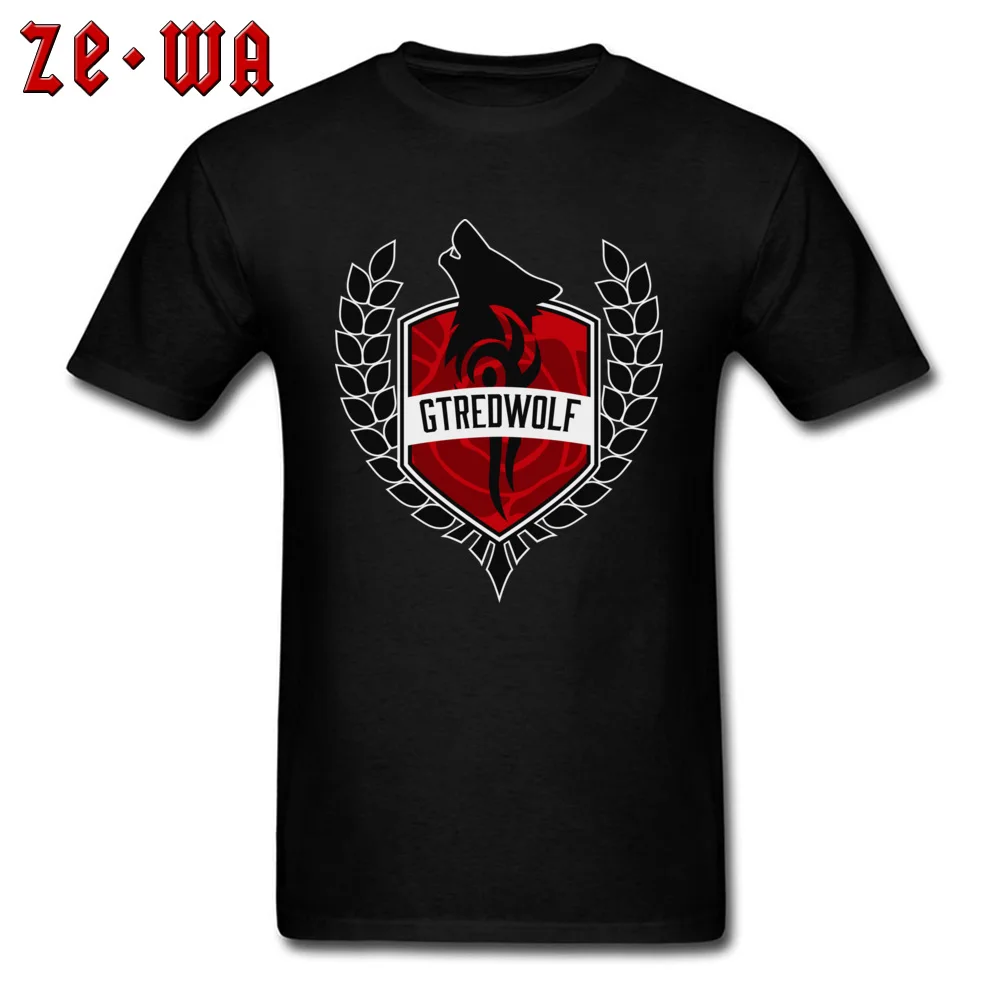 GT Red Wolf футболка на заказ футболки для мужчин 100% хлопок Лето Осень день рождения с