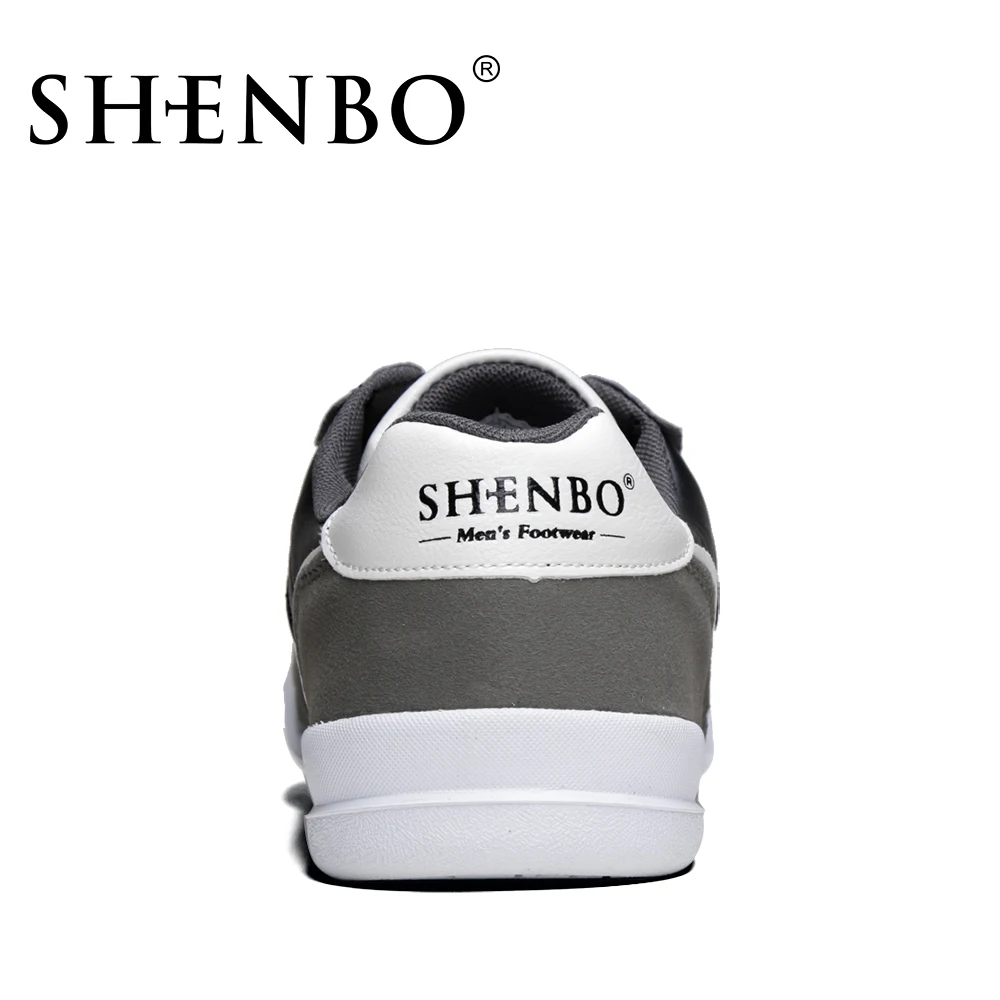 Бренд Shenbo мягкие Повседневное Мужская обувь новый Дизайн осень модные кроссовки