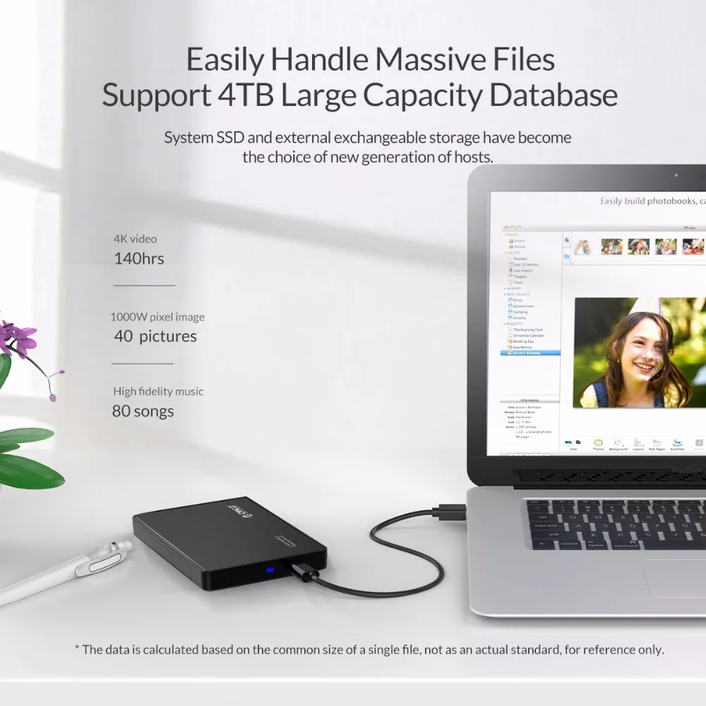 ORICO HDD чехол 2 5 дюйма Type C корпус жесткого диска USB 3 1 Gen2 10 Гбит/с Поддержка UASP для 9 мм