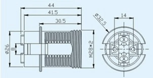

10pcs/lot E14 Lampholder- LED edison screw adapter-Plastic Socket Converter-Light Bulb Lamp Holder with ring