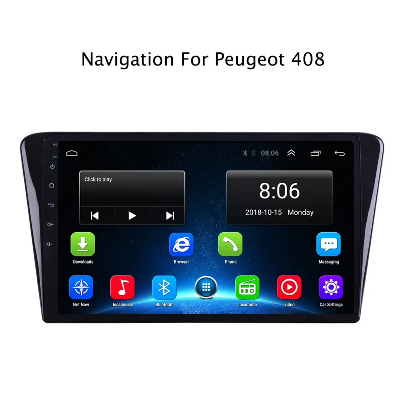 9 &quot2G ram 32G rom Автомобильная dvd навигационная система для peugeot 408 2013 с радиоголовным