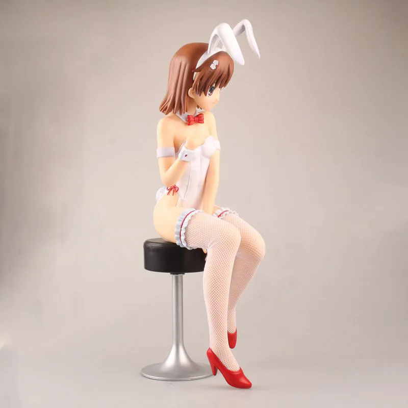 Новое поступление Аниме Фигурка Toaru Kagaku No Railgun Mikoto Misaka Bunny Girl Ver 36 см 1/4 Масштаб Сексуальная ПВХ украшение кукла