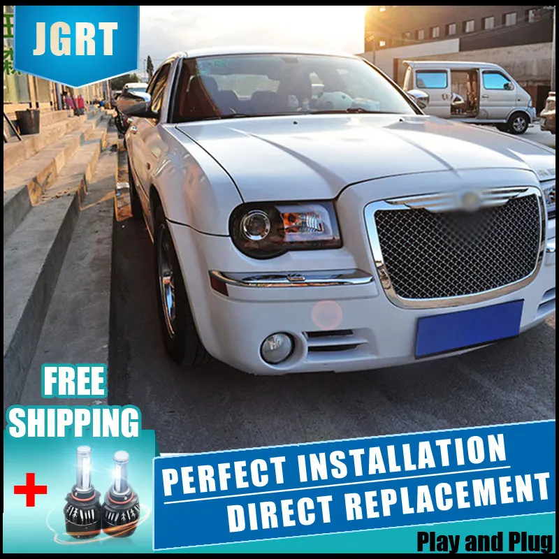 2 шт. светодиодный головной светильник s для Chrysler 300C 05 12 Автомобильный с двойной