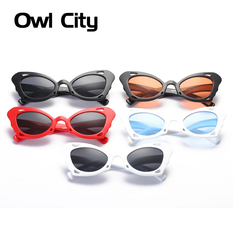 Роскошные брендовые дизайнерские женские ретро солнцезащитные очки кошачий