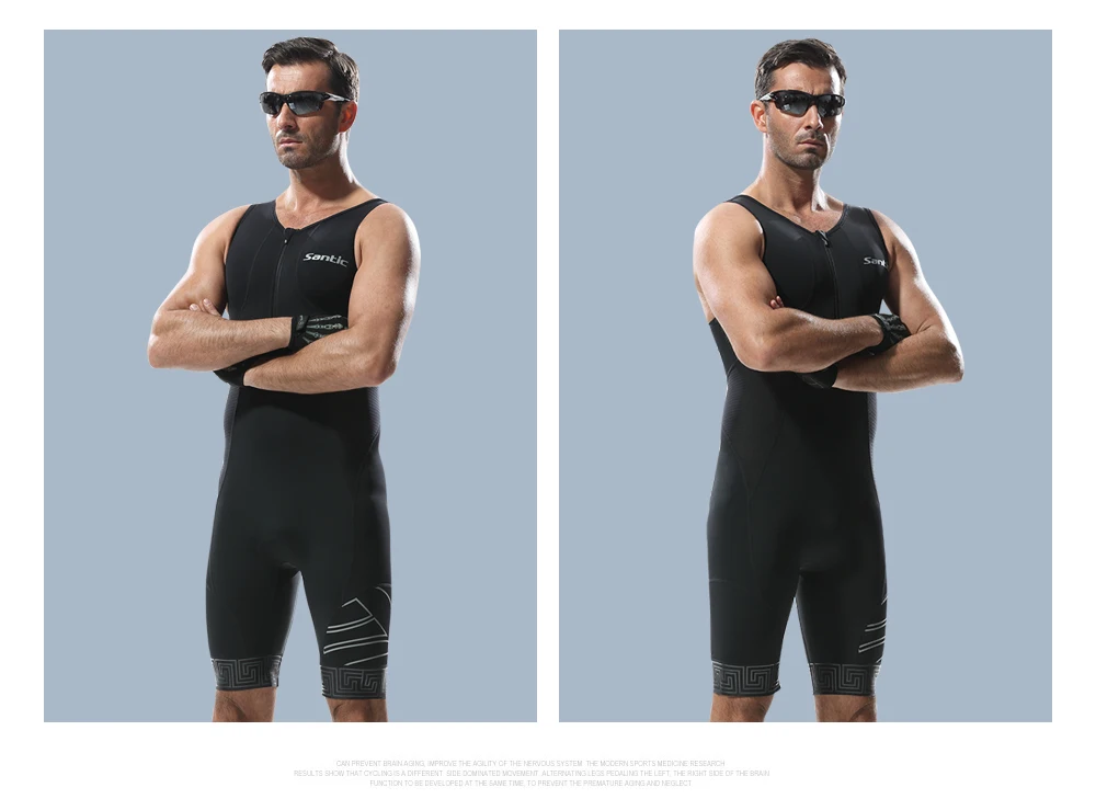 Santic для мужчин Pro Супер Speedsuit с инициалами Мужчин's для триатлона, занятий спортом велосипедная форма Велоспорт костюмы комплект Джерси гидрокостюм